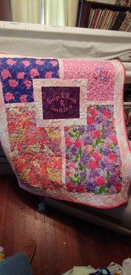 Baby quilt.