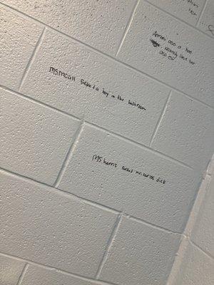 Shameful things on wall