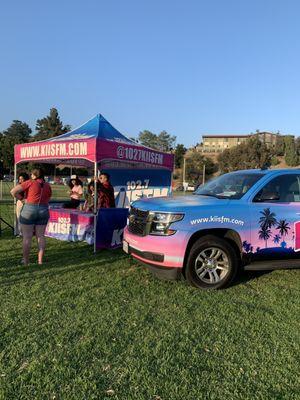 KIIS is in the House across from  Americafest Rose Bowl In Pasadena July 4, 2019