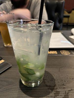 Cucumber mojito. Eddie's specialty