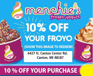 10% Only available on a Veteran Month-November anytime if you ask team member at Menchie's.