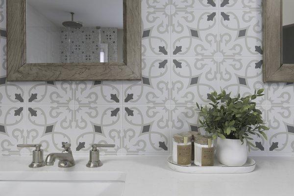 Designer: Katie Boucher at Right Angle Kitchens and Design Inc. Tile By Design Associate: Chuck