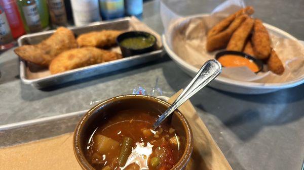 Awesome smoked brisket soup