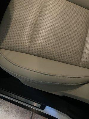 Repaired seat of Subaru Outback