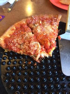 Authentic Chicago Deep Dish - sauce was fantastic and crust done to perfection.