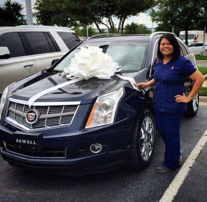 The day I drove my car home from Sewell Cadillac in DFW.  Thank you ER Automotive for helping keep it as long as possible!