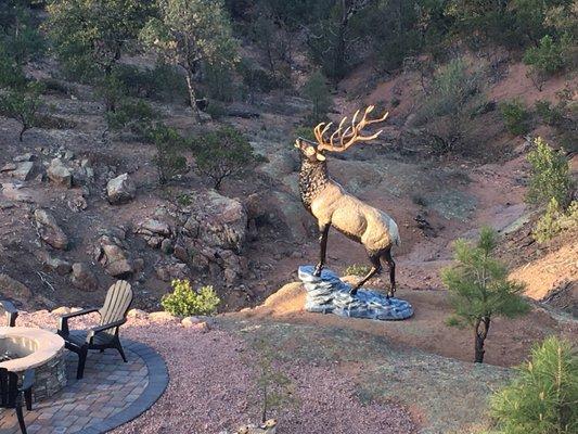 We are very pleased with our elk statue.  They were very courteous and helpful in the placement of the elk in our backyard.  We love it.