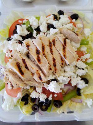 Greek Salad W/Chicken