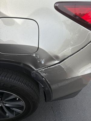 Lexus RX 300 frame and dent repair service same day