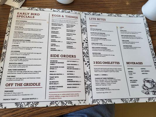 The New menu.