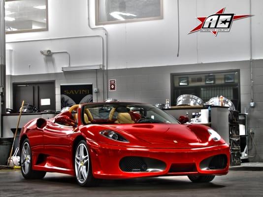 Custom audio install on this Ferrari F430 by Automotive Concepts