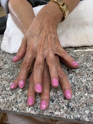 SNS Dipping Powder Topping Natural Nails - Love Pink