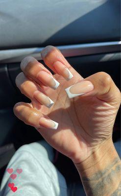 What I asked for (the picture is also me) from Dream Nail Bar who in my opinion is a MUCH better choice.