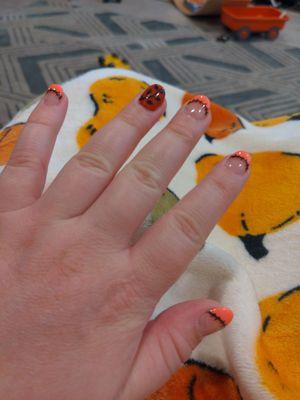 Halloween/fall nails