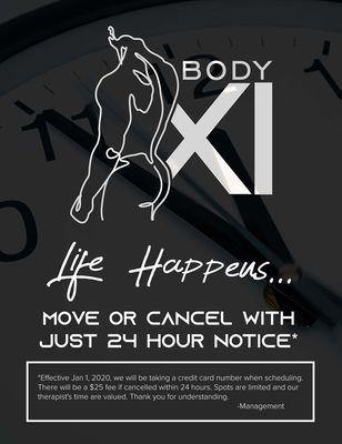 Cancel appointment flyer