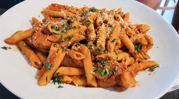 Penne Vodka with Shrimp