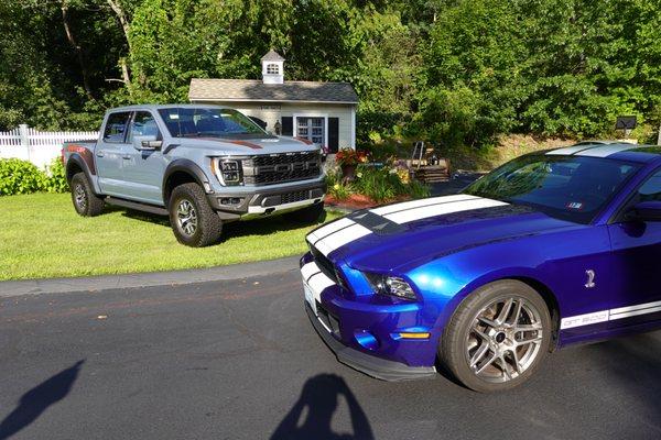 Our 2023 Ford Raptor and Mustang GT500!