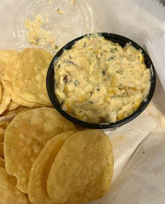 Corn dip - served as side with shrimp tacos