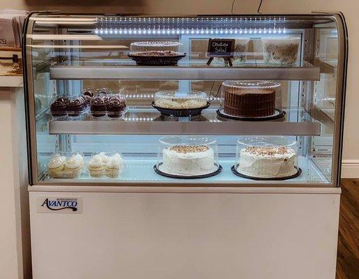 Cakes, cupcakes, pies, and chicken salad!