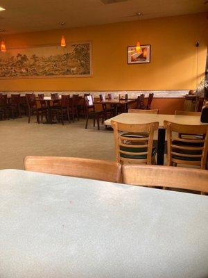 Seating is open for every other table