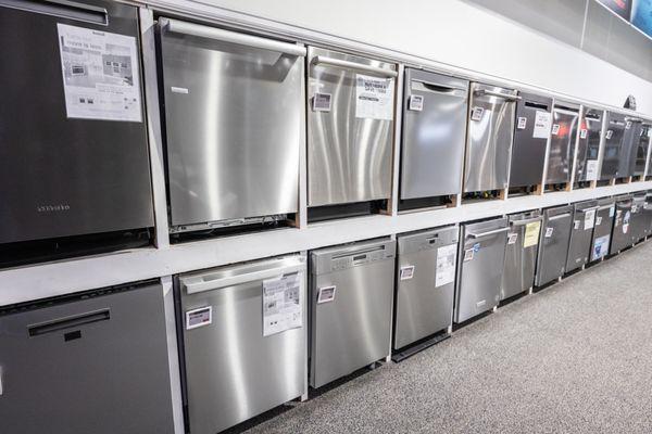 Huge selection of dishwashers, all major brands