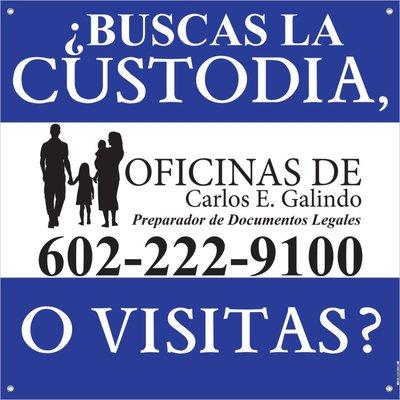 Podemos ayudarte con #custodia o #divorcio o #paternidad.