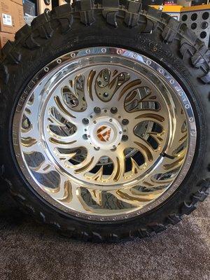 We offer custom painted wheels.