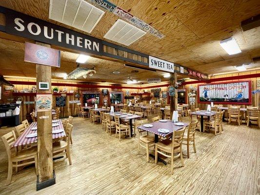 One of the large dining room areas--huge restaurant!