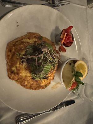 Smoked salmon frittata