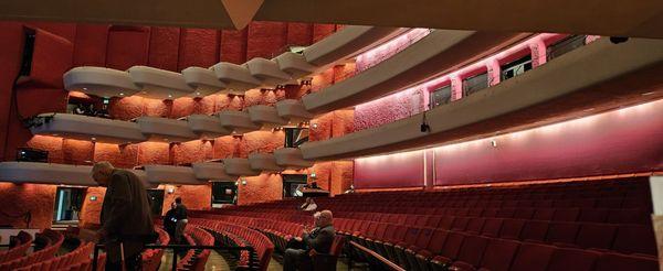 the balcony seating for the music arts center