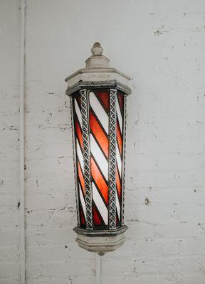 Antique barber pole