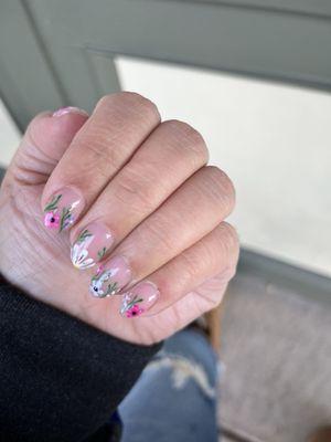 Floral nails