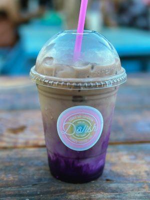 Ube latte