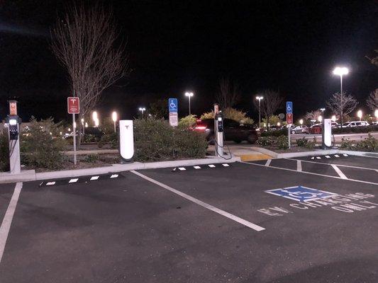 Tesla Super Chargers and ChargePoint