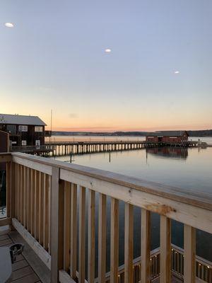 Sunset view from tasting room