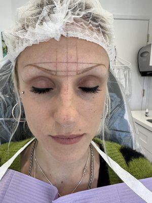 Mapping for microblading