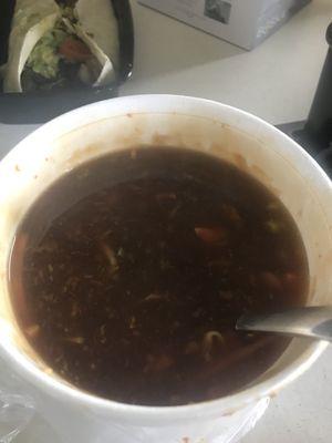 Their hot and sour soup. Yuck