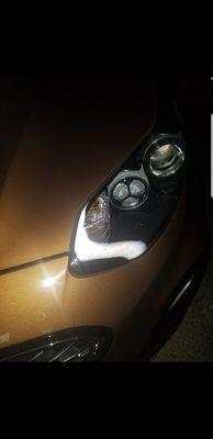 Moisture in the headlight