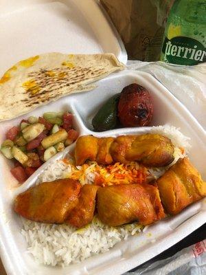 Chicken Kabob Plate