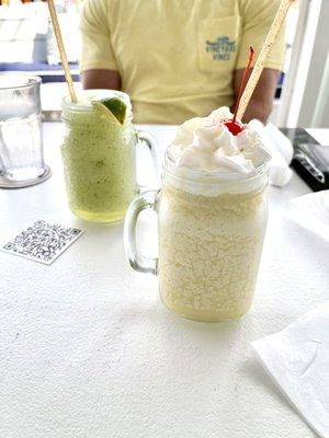 Frozen Mojito and Piña Colada