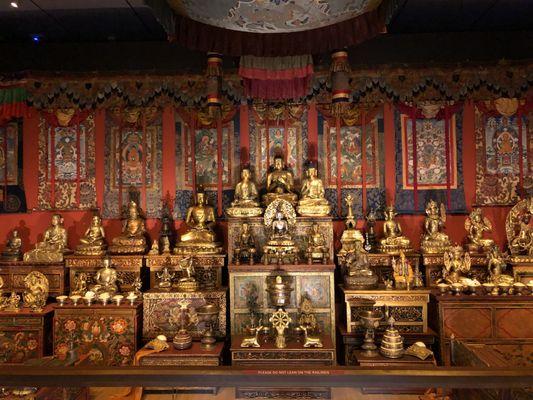 Tibetan buddhism exhibit.