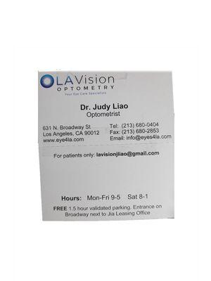 Here is the card  for LA Vision I highly recommend them! They are amazing!!!