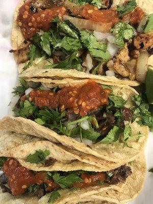 Tacos w/ Spicy Salsa