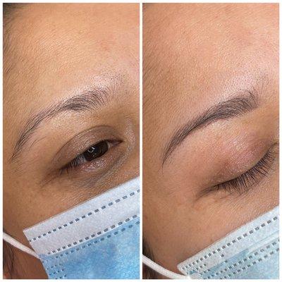 Healed brows