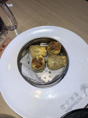 S5 - Sticky Rice Shumai w Pork - VERY good with crispy chili oil & soy sauce mixed.