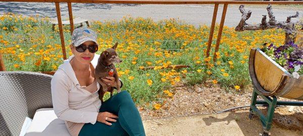 Mom and RoRo enjoying wine tasting at Stonehouse.