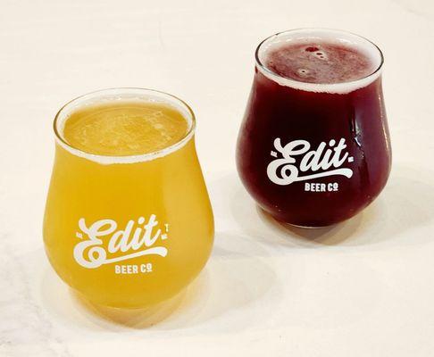 Per Diem Helles Lager & Bluper Reel Fruit Beer by Edit Beer Co.