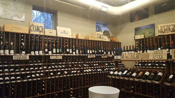 The selection of wines... amazing!