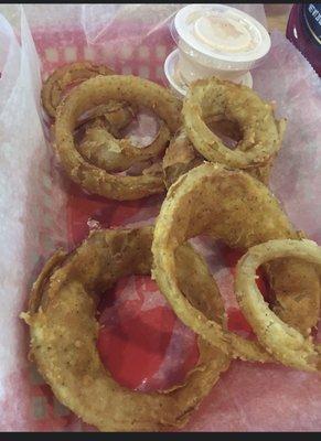 The most delicious onion rings I've ever had