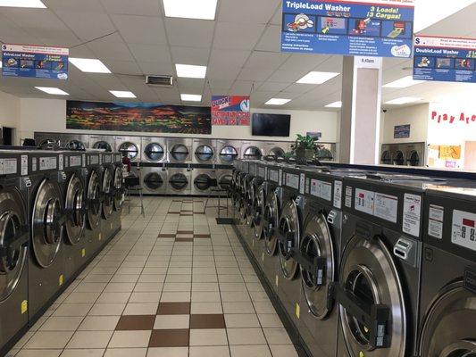 So clean and nice! (With a variety of different machines for your different laundry needs!)